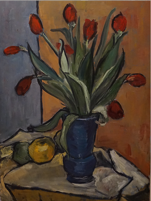 Tulips on Table 