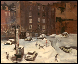 Snowscene Greenwich Village