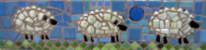 Three Sheep Mosaic