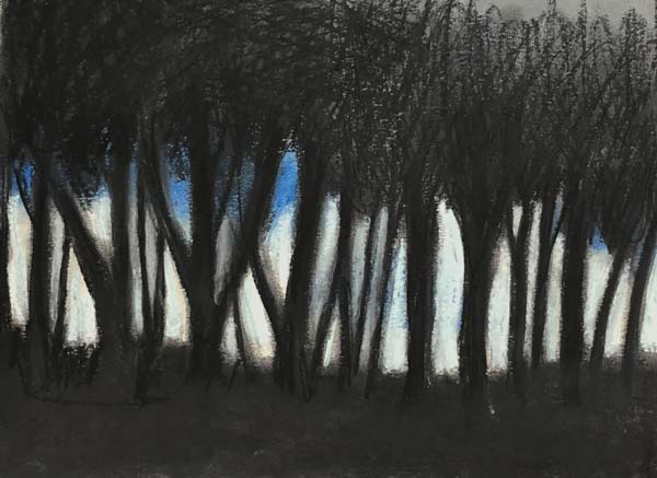 Black Blue Trees